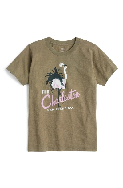 Jcrew The Charleston Tee In Frosty Olive