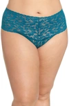 Hanky Panky 'retro' Thong In Laguna Blue