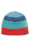 Patagonia Knit Cap - Red In Fitxroy Stripe Tomato