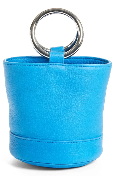 Simon Miller Bonsai 15 Calfskin Leather Bucket Bag - Blue In Blue Paradise