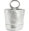 Simon Miller Bonsai 15 Calfskin Leather Bucket Bag - Metallic In Silver