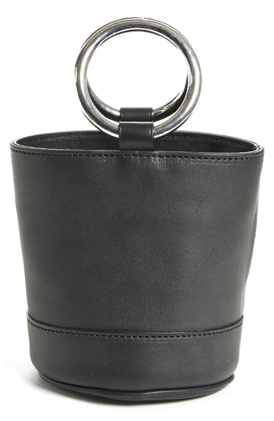 Simon Miller Bonsai 15 Calfskin Leather Bucket Bag - Black