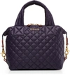 Mz Wallace Small Sutton Bag - Purple In Boysenberry