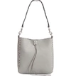 Rebecca Minkoff Small Studded Leather Feed Bag - Grey