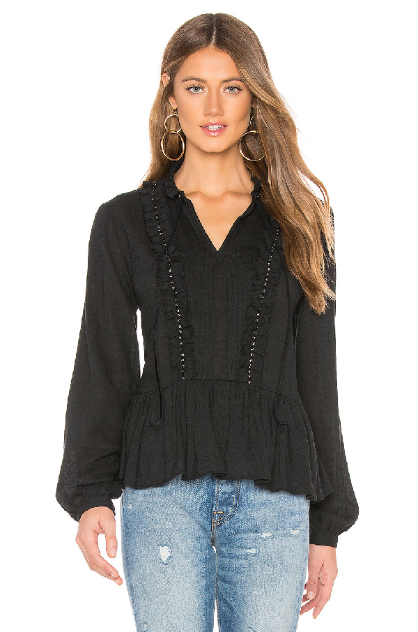 black peasant blouse
