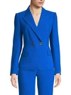 Kobi Halperin Corynne Double-breasted Peak Lapel Jacket In Azure