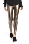 Commando Perfect Control Faux Leather Leggings In Bronze