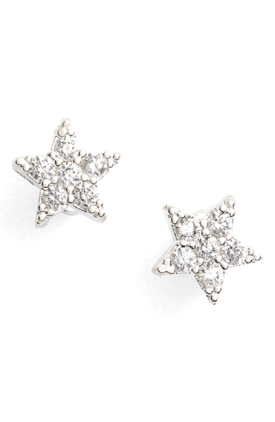 Estella Bartlett Shine Bright Star Stud Earrings In Silver