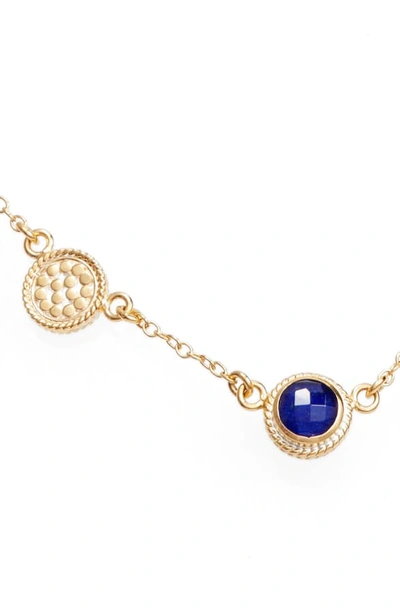 Anna Beck Semiprecious Stone Station Necklace In Blue Lapis