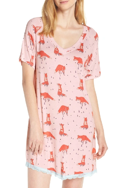 Honeydew Intimates All American Sleep Shirt In Glisten Foxes