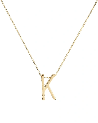 Nickho Rey K Alphabet Necklace In Gold