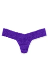 Hanky Panky Signature Lace Low Rise Thong In Electric Purple
