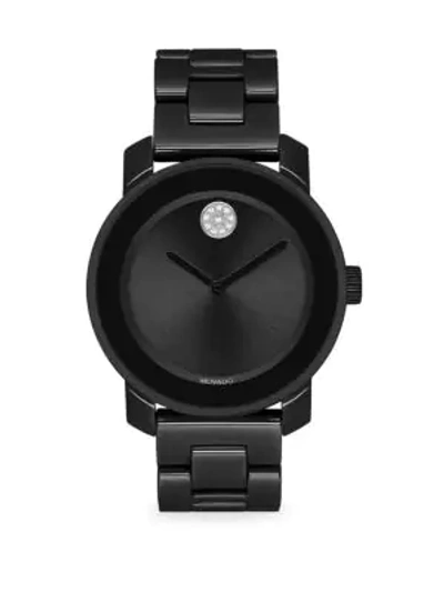 Movado Bold Ceramic Swiss Quartz Watch In Black