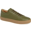Greats Royale Sneaker In Olive/ Gum Leather