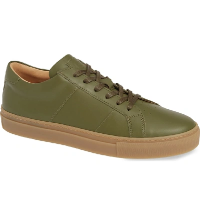 Greats Royale Sneaker In Olive/ Gum Leather