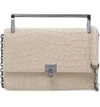 Botkier Lennox Small Croc-embossed Leather Crossbody In Off White Croco
