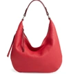 Rebecca Minkoff Michelle Leather Hobo - Red In Scarlet