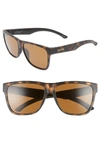 Smith Lowdown Xl 2 60mm Chromapop(tm) Polarized Square Sunglasses - Matte Havana/ Brown