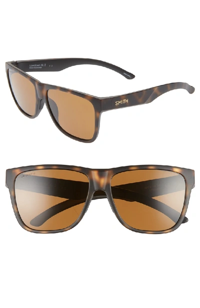 Smith Lowdown Xl 2 60mm Chromapop(tm) Polarized Square Sunglasses - Matte Havana/ Brown