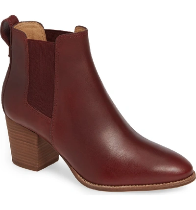 Madewell The Regan Boot In Dark Cabernet Leather