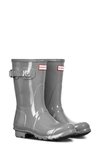 Hunter Original Short Gloss Rain Boot In Feather