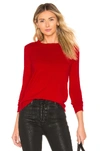 525 America Crew Neck Sweater In Red. In Scarlet