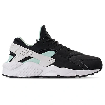 Nike Women's Air Huarache Running Shoes In Black/ Summit White/ Igloo