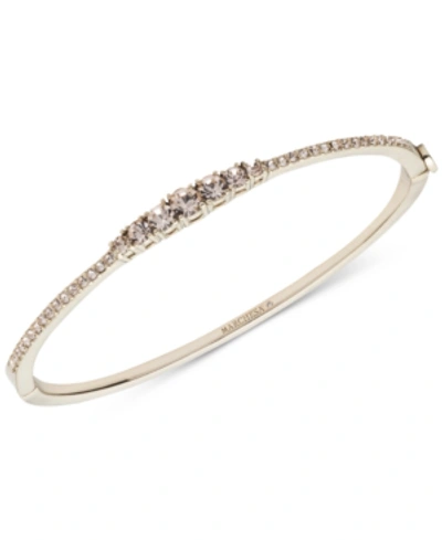 Marchesa Crystal Bangle Bracelet In Rhodium