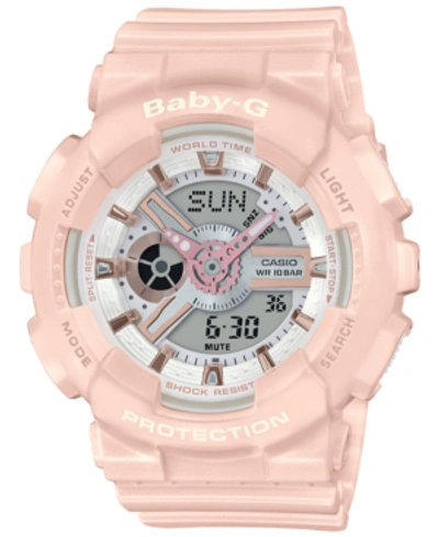 G-shock Baby-g Women's Analog-digital Blush Resin Strap Watch 43.4mm