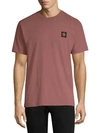 Stone Island Logo Tee In Rose Quartz