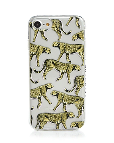 Skinnydip London Leopard Iphone Case In Clear/multi