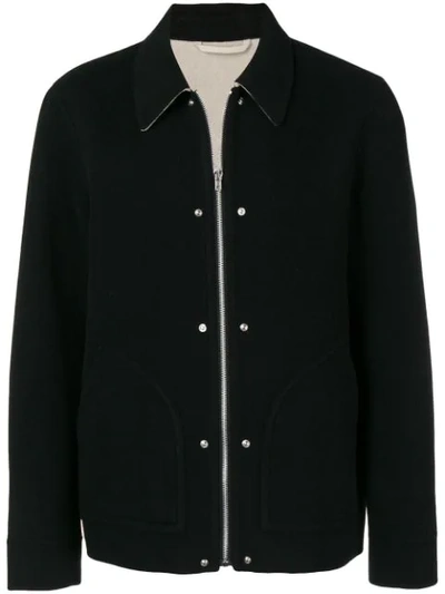Helmut Lang Black Logo Zip Jacket | ModeSens