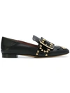 Bally Women's Janelle Embellished Leather Smoking Slippers In Black