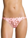 Fleur Du Mal Lily Lace Cheeky Brief In Pink Lady