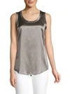 Lafayette 148 Reversible Perla Tank In Rock