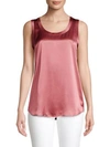 Lafayette 148 Reversible Perla Tank In Vintage Rose