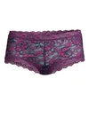Hanky Panky Lace Boyshorts In Navy Bright Amethyst