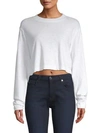 Cotton Citizen Tokyo Cropped Pullover In White