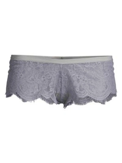 Les Coquines Cleo Lace Boyshorts In Grey