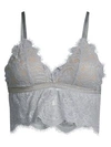 Les Coquines Sydney Long Line Triangle Bra In Grey