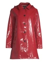 Jane Post Iconic Slicker Raincoat In Chili