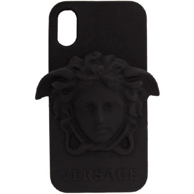 Versace Black 3d Medusa Iphone X Case In D41 Black