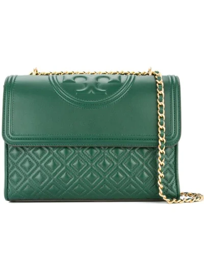 Tory Burch Fleming Convertible Shoulder Bag In Green