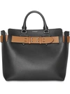 Burberry Medium Belt Bag Leather Tote - Black