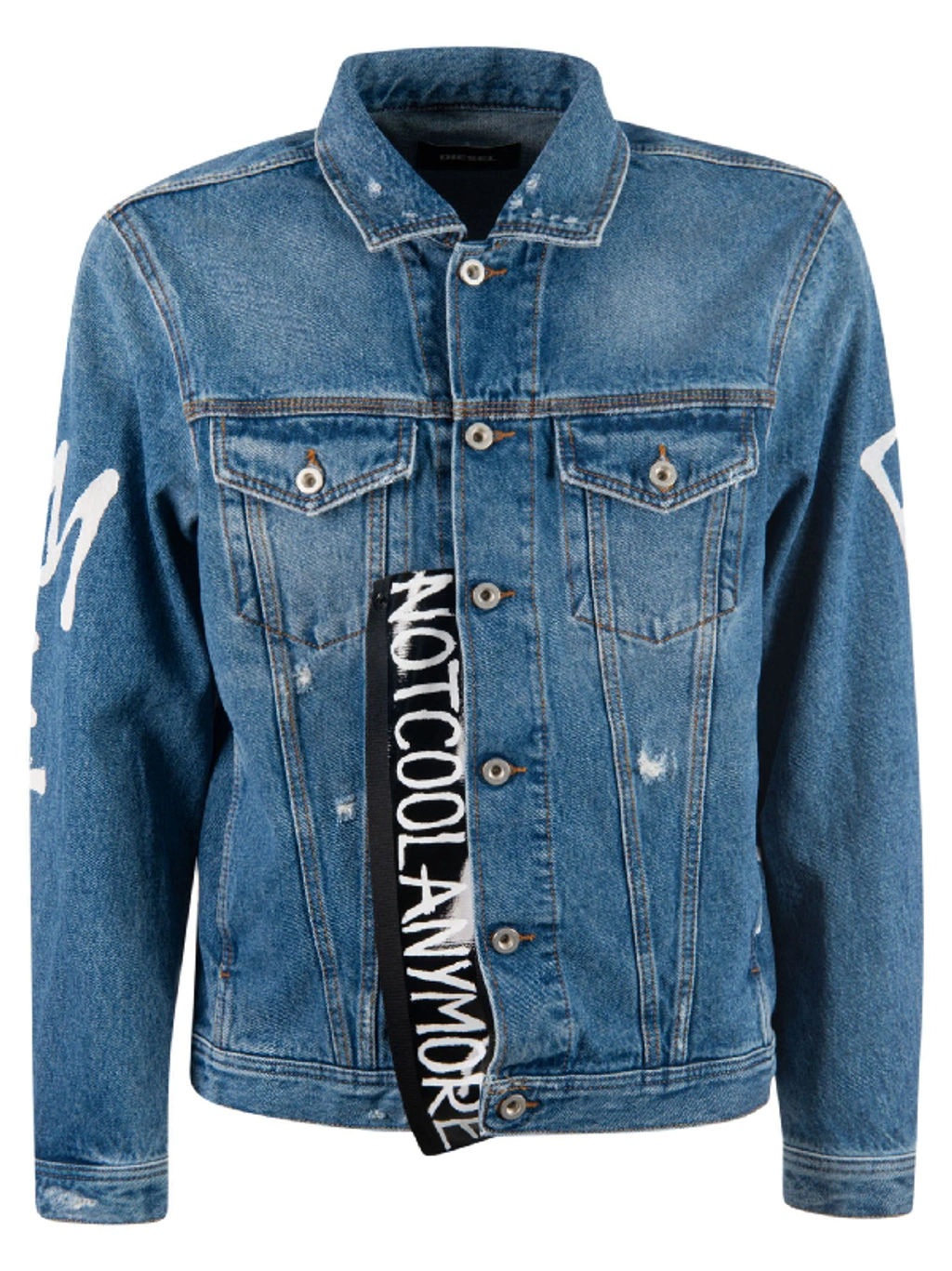DIESEL デニムジャケット Sサイズ NOT COOL ANYMORE 10251717?w=1024
