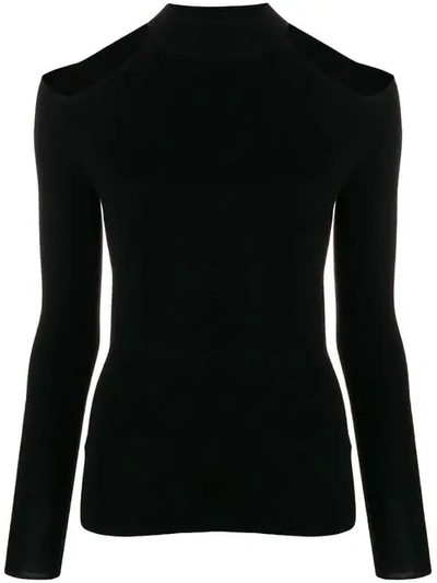 Michael Michael Kors Cut-out Sweater In Nero
