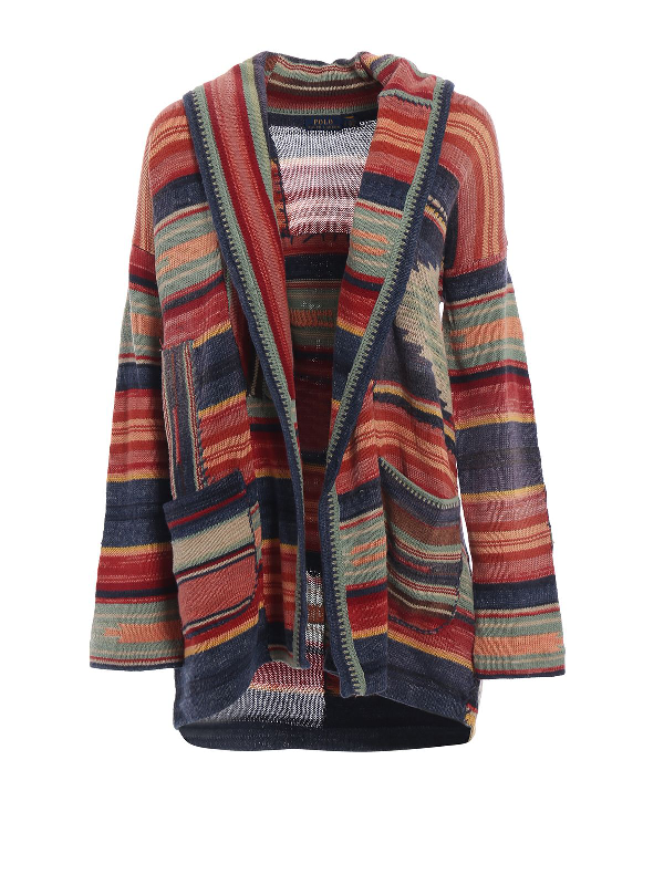 ralph lauren red cardigan