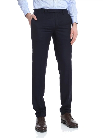 Brooks Brothers Trousers Wool In Blue