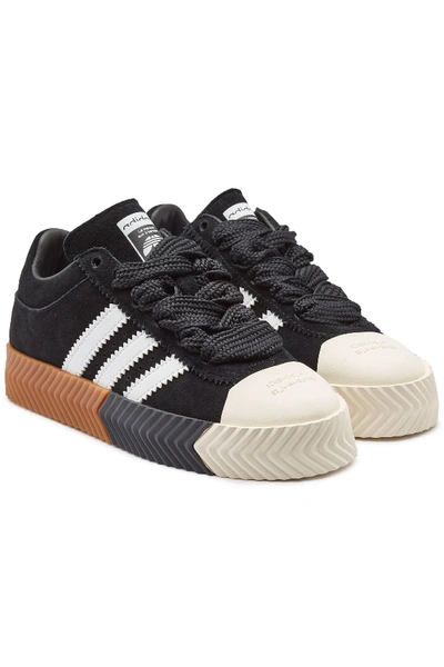 Adidas Originals By Alexander Wang Aw Skate Super Suede Sneakers In Black |  ModeSens