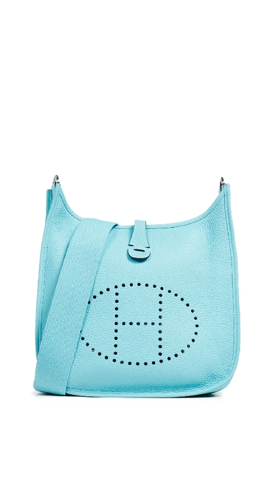 Hermes Clem Evelyne Iii Pm Bag In Blue Atoll